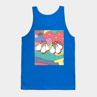 Crazy Chickens Funny Chicken Tank Top